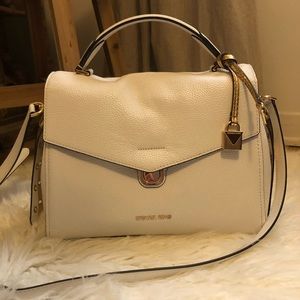 Michael Kors Snow White Satchel w/ Gold Detail